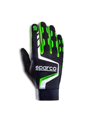 Sparco Gloves Hypergrip+ 11 Black/Green - 00209511NRVF