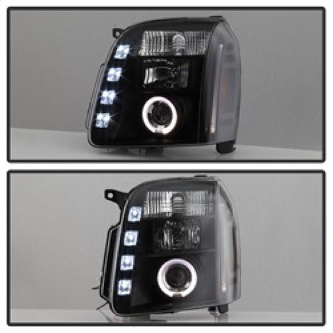 Spyder GMC Yukon 07-14/GMC Yukon Denali 07-14Projector Headlights LED Halo LED Blk PRO-YD-GY07-HL-BK - 5029331