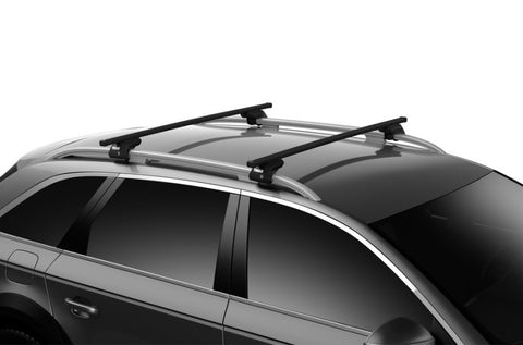 Thule SquareBar 108 Load Bars for Evo Roof Rack System (2 Pack / 43in.) - Black - 712100