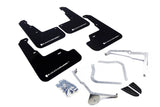 Rally Armor 15-21 Subaru WRX/STI (Sedan ONLY) Black UR Mud Flap w/ White Logo - MF32-UR-BLK/WH