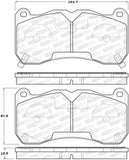 StopTech Street Brake Pads - Front - 308.16660