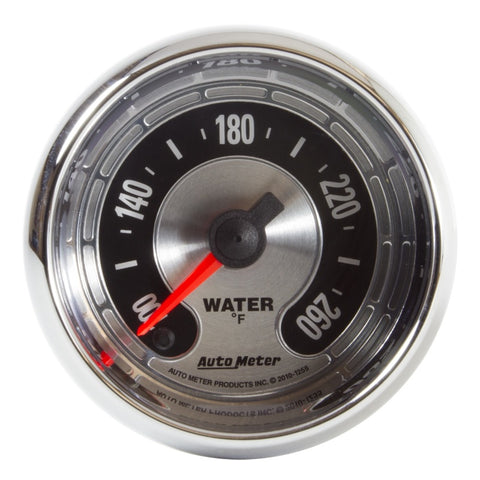 Autometer American Muscle 52mm Full Sweep Electric 100-260 Deg F Water Temperature Gauge - 1255