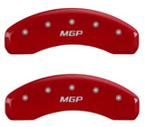 MGP 2 Caliper Covers MGP Red Finish Silver Characters 2018 Chevrolet Tahoe - 14254RMGPRD