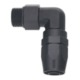 DeatschWerks 10AN ORB Female Swivel 90-Degree Hose End CPE - Anodized Matte Black - 6-02-0829-B