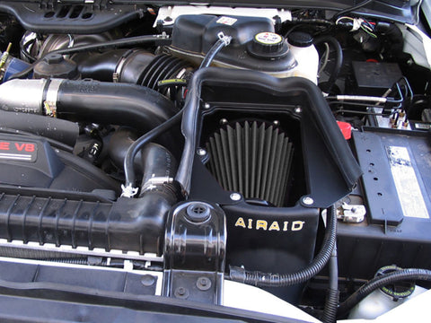 Airaid 03-07 Ford Power Stroke 6.0L Diesel MXP Intake System w/ Tube (Dry / Black Media) - 402-131-1