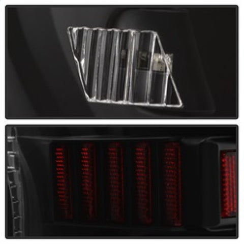 xTune 07-13 Toyota Tundra Light Bar LED Tail lights - Black (ALT-ON-TTU07V2-LBLED-BK) - 9038563