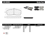 StopTech Performance Brake Pads - 309.80080