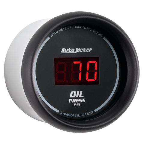 Autometer Black 0-100 psi Digital Oil Pressure Gauge - 6327