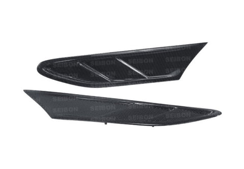 Seibon 12-13 BRZ/FRS FR Style Carbon Fiber Fender Ducts (Pair) - FD1213SCNFRS-FR