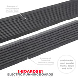 Go Rhino 20-23 Jeep Gladiator 4dr E-BOARD E1 Electric Running Board Kit (Cut/Drill Req.) - Tex. Blk - 20451687PC