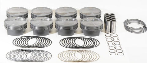 Mahle MS Piston Set SBF 347ci 4.030in Bore 3.4in Stroke 5.4in Rod .927 Pin -16cc 9.3 CR Set of 8 - 930251130