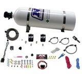 Nitrous Express Dodge Hemi/SRT8 Single Nozzle Fly By Wire Nitrous Kit (35-150HP) w/15lb Bottle - 20918-15