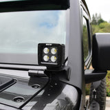 Westin 18-19 Jeep Wrangler Pillar LED Light Mount - Black - 62-41085