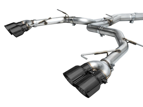 AWE Tuning 19-23 Audi C8 S6/S7 2.9T V6 AWD Track Edition Exhaust - Diamond Black Tips - 3020-43109