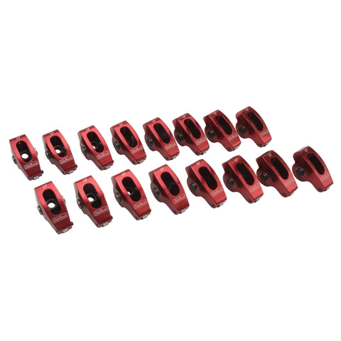 Edelbrock Rocker Arms Roller BBC 7/16In 1 7 1 Ratio Set of 16 - 77790