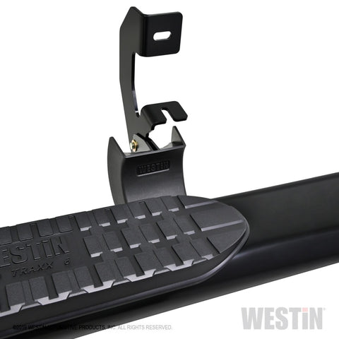 Westin 19-21 Chevrolet Silverado Crew Cab PRO TRAXX 6 Oval Nerf Step Bars - Black - 21-64135