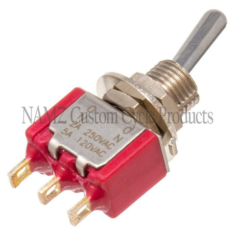 NAMZ Mini High/Low Beam Toggle Switch 5-AMP 1/4in. Hole - NMTS-01