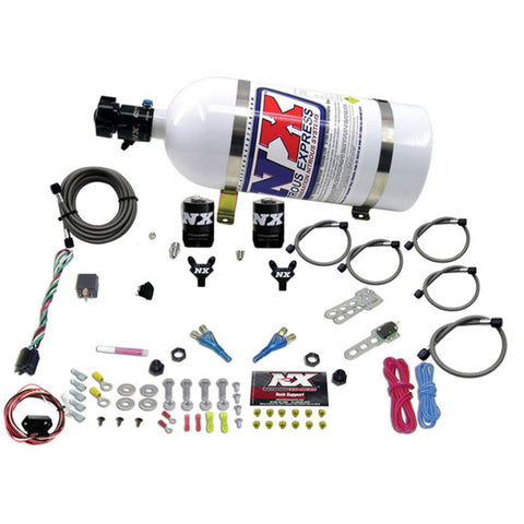 Nitrous Express 03-18 Nissan 350Z/370Z Dual Nozzle (35-150HP) w/10lb Bottle - 20716-10