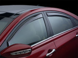 WeatherTech 15+ Chrysler 200 Front and Rear Side Window Deflectors - Dark Smoke - 82770