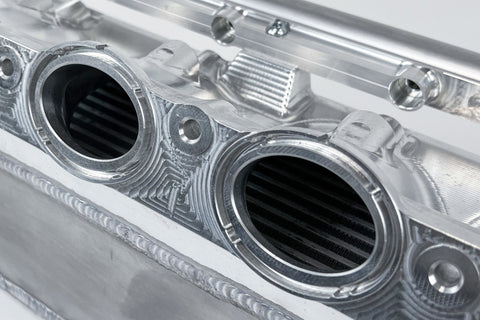 CSF Gen 2 B58 Race X Charge-Air-Cooler Manifold - Raw Billet Aluminum Finish - 8400