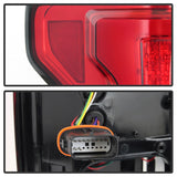 Spyder 15-18 Ford F-150 LED Tail Lights (w/Blind Spot) - Red Clear (ALT-YD-FF15015BS-LBLED-RC) - 5085320