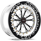 Weld Vitesse 15x12 / 5x4.5 BP / 6.5in. BS Black Wheel - Black Single Beadlock MT - 794B512212F