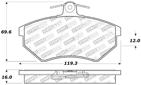 StopTech Performance Brake Pads - 309.06960