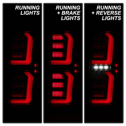 Spyder GMC Sierra 19-20 Incandescent Bulb Model Only LED Tail Lights-Black Smoke ALT-YD-GS19-LED-BSM - 5000293