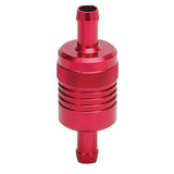 Russell Performance Red Street Fuel Filter (3in Length 1-1/8in diameter 3/8in inlet/outlet) - 645130