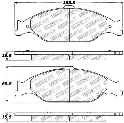 StopTech Performance Brake Pads - 309.08040