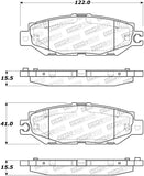 StopTech Street Brake Pads - Rear - 308.06130