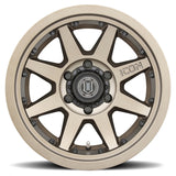 ICON Rebound Pro 17x8.5 5x4.5 0mm Offset 4.75in BS 71.5mm Bore Bronze Wheel - 21817856547BR