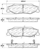 StopTech Performance 04-08 Cadillac XLR/XLR-V / 97-10 Chevrolet Corvette Rear Brake Pads - 309.07320