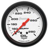 AutoMeter Gauge Oil Temp 2-5/8in. 140-280 Deg. F Mechanical Phantom - 5841