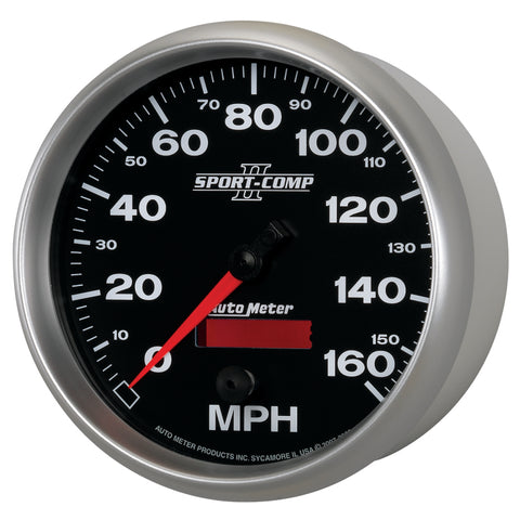 Autometer Sport-Comp II 5 inch 0-160MPH Electronic Programmable Speedometer - 3689