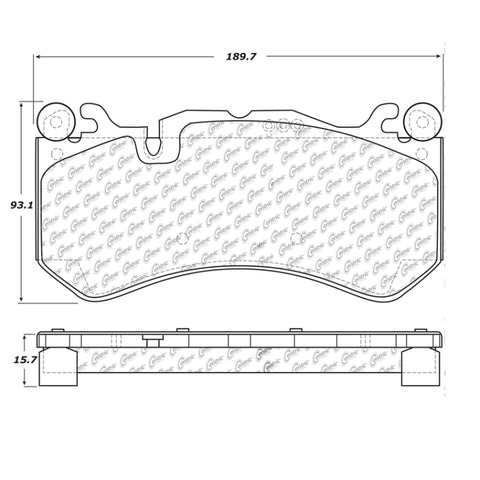 StopTech Mercedes Benz Front Street Touring Brake Pads - 308.12910