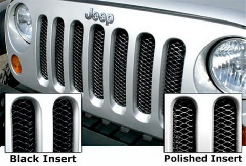 Rampage 2007-2018 Jeep Wrangler(JK) Grille 3D Single Piece - Black - 86513