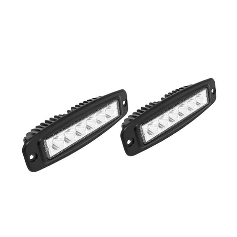 Westin Single Row 6 x 3W Bridgelux w/terminated wiring (set of 2) - Black - 09-1918FM6