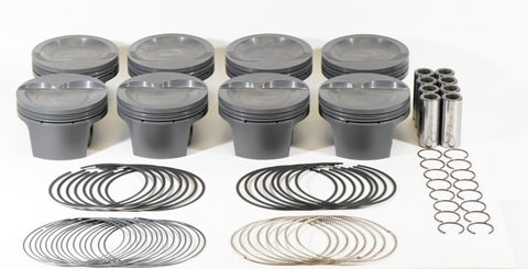 Mahle MS Piston Set SBF 408ci 4.030in Bore 4.000in Stroke 6.2in Rod .927 Pin -20cc 10.0 CR Set of 8 - 930248730