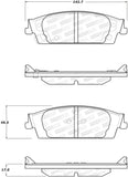 StopTech Street Brake Pads - Front/Rear - 308.17070