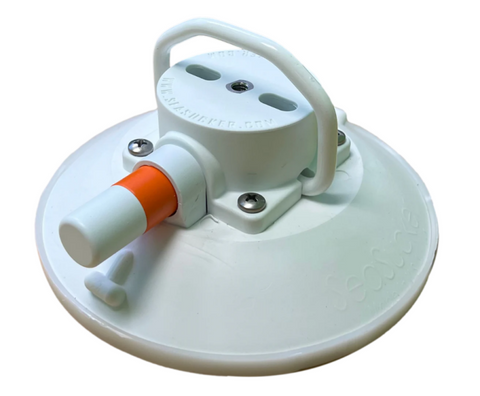 SeaSucker 4.5in. SeaSucker w/Flat-Top Stainless Steel D-Ring - White - VM1013W-6