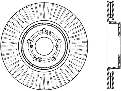 StopTech Slotted & Drilled Cryo Sport Brake Rotor - 127.40080CR