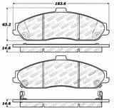 StopTech Street Touring 04-08 Cadillac XLR/XLR-V / 97-10 Corvette Front Brake Pads - 308.07310