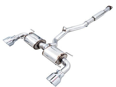 AWE Subaru BRZ/ Toyota GR86/ Toyota 86 Touring Edition Cat-Back Exhaust- Chrome Silver Tips - 3015-32486