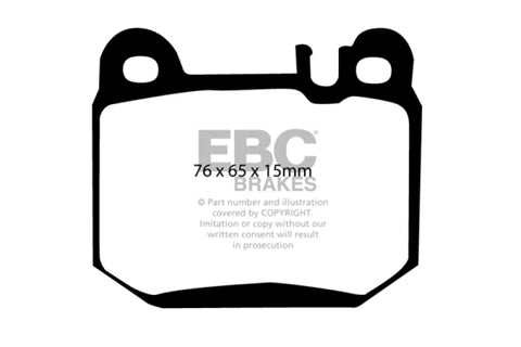 EBC 00-01 Mercedes-Benz M-Class (ML) ML430 4.3 Ultimax2 Rear Brake Pads - UD874