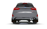 Rally Armor 18-22 Ford Fiesta ST MK8 Black UR Mud Flap w/ Dark Grey Logo - MF60-UR-BLK/DGRY