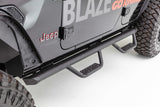 Go Rhino 20-20 Jeep Gladiator JT Dominator Extreme D2 SideSteps - Cab Length - Tex Blk - D24516T