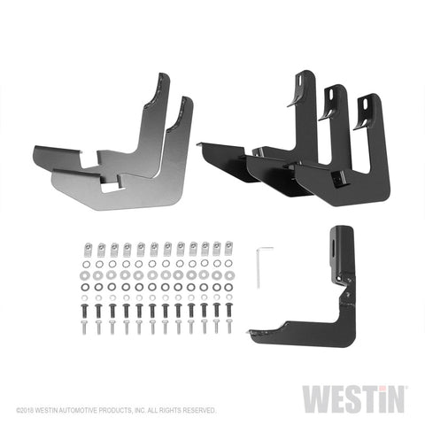 Westin 2015-2018 Ford F-150 SuperCrew PRO TRAXX 5 Oval Nerf Step Bars - Black - 21-53945