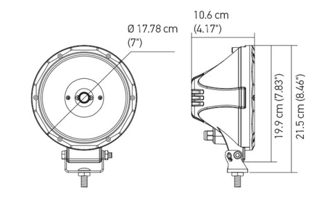 Hella Value Fit 7in Light - Driving Beam - 357200001