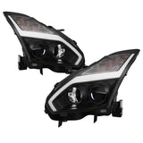 Spyder Nissan GTR R35 09-14 - Projector Headlights - DRL LED - Black - 5085696